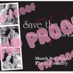 Vertical Heart Save the Date