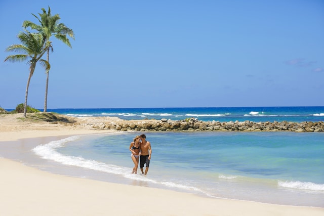 Hyatt-Zilara-Rose-Hall-Couple-Walking-By-Beach