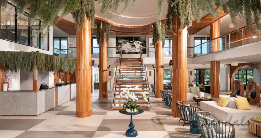lobby of sandals dunns river resort